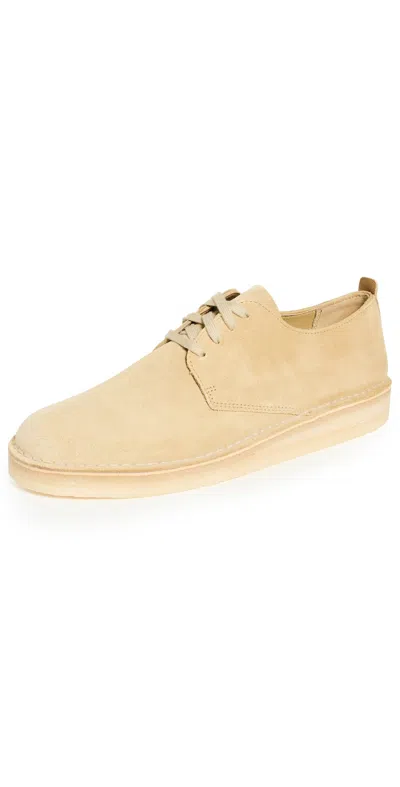 Clarks Coal London Shoes In Maple Suede