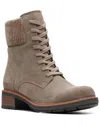 Clarks Collection Hearth Sky Taupe Suede Boot In Neutral