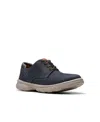 Clarks Men's Bradley Plain Shoes In Navy Nubuck In Navy Nubuck
