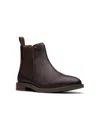 Clarks Collection Men's Jaxen Easy Boots In Brown Tumbled Leather