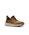 Clarks Collection Men's Motion Trek Ez Shoes In Dark Tan Leather