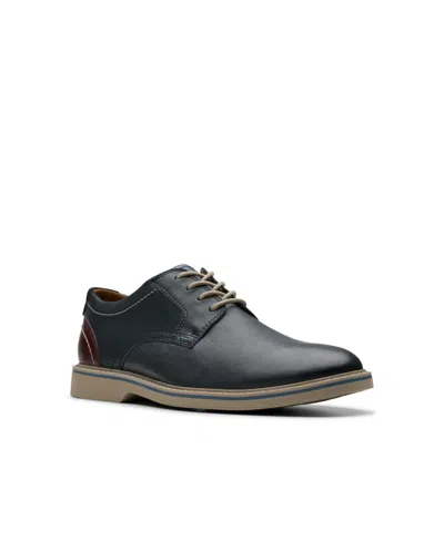 Clarks Collection Men's Radcliff Low Shoes In Navy Leather