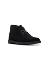 Clarks Desert Boot Suede Ankle Boots In Black Suede