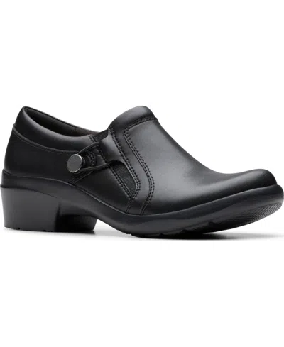 Clarks Collection Women's Angie Holly Slip On Loafers In Black