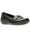 Clarks Collection Women's Ashland Bubble Flats In Black Leather
