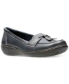 Clarks Collection Women's Ashland Bubble Flats In Navy Leather
