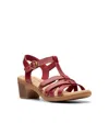 CLARKS COLLECTION WOMEN'S EMILY2 ROSE BLOCK HEEL SANDALS