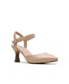 Clarks Kataleyna Cora In Beige Leather