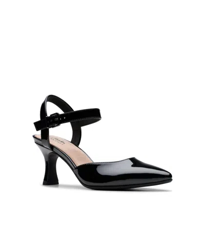 Clarks Collection Women's Kataleyna Cora Pointy Toe Pumps In Black Patent