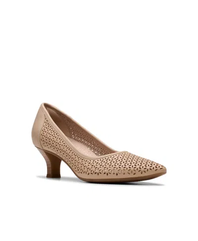 Clarks Collection Women's Kepley Sky Slip-on Pumps In Beige Leather