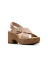 Clarks Nerisa West In Sand Nubuck