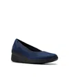 Clarks Collection Women's Suttyn Kaylie Slip-on Shoes In Navy Nubuck