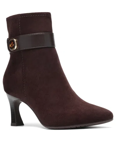 Clarks Collection Women's Tammitha Nora Pointed Toe Booties In Brown