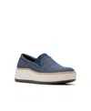 Clarks Collection Women's Zylah Sky Slip-on Shoes In Denim Textile