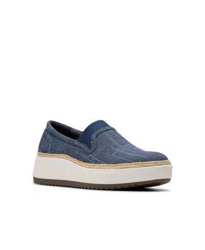 Clarks Collection Women's Zylah Sky Slip-on Shoes In Denim Textile