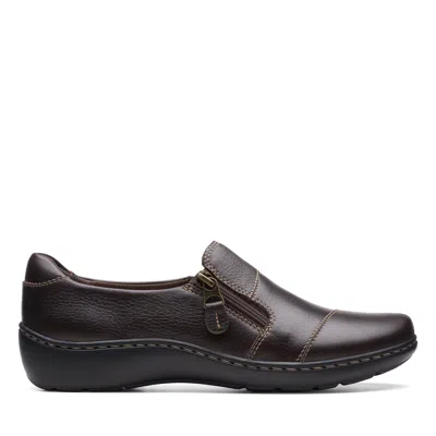 Clarks Cora Harbor In Brown Leather In Multi