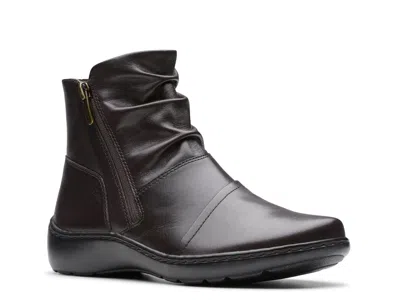 Clarks Cora Pace Bootie In Brown