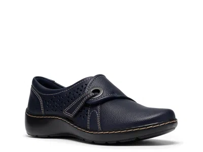 Clarks Cora Teagan Flat In Blue