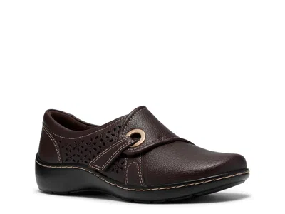 Clarks Cora Teagan Flat In Brown