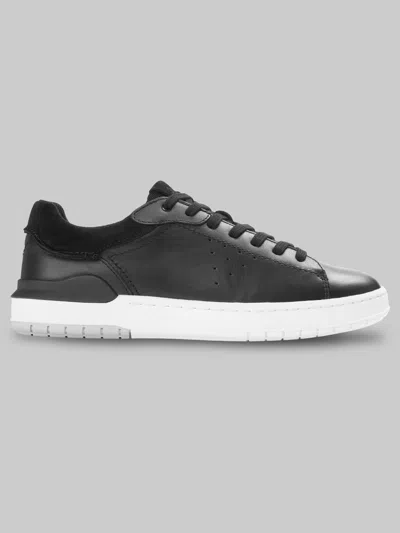 Clarks Courtlite 2 Run Plain Toe Sneakers In Black