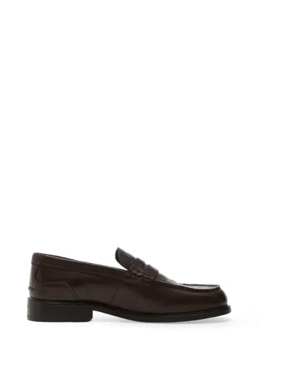Clarks Craft James Lo Croc-embossed Loafers In Brown