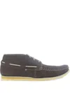 Clarks Craft Sail Desert Boots In Gray