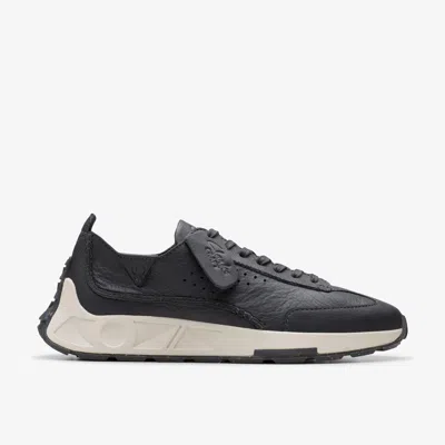 Clarks Craft Speed Leather Sneakers In Grey