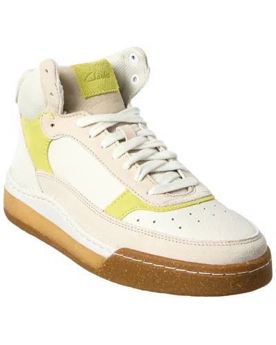 Clarks Craftcourt Top Leather High-top Sneaker In White