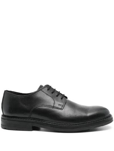 Clarks Craftevan Leather Derby Shoes In Black