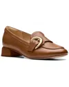 Clarks Daiss30 Trim Leather Loafer In Brown