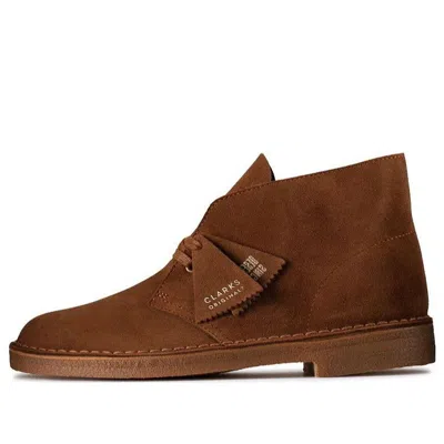 CLARKS Clarks Desert Boots 'Cola Suede'