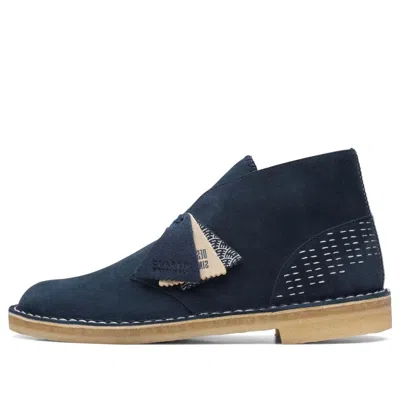 Clarks Desert Boots 'sashiko Navy'