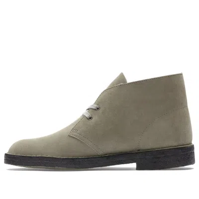 Clarks Desert Boots Suede 'grey' In Multi