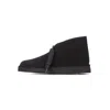 Clarks Desert Coal Black Suede Men's Lifestyle Shoe In Black Suede