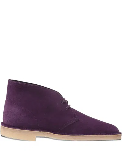 Clarks Desert "deep Purple" Boots