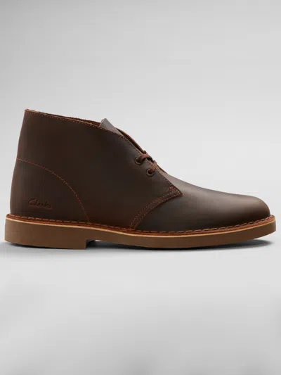 Clarks Desert Evo Lace Up Boots In Animal Print