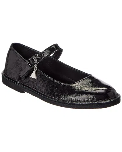Clarks Desert Jane Patent Mary Jane Flat In Black