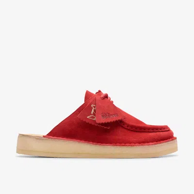 Clarks Desert Nomad Mule In Red