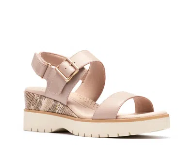 Clarks Diaz Rose Wedge Sandal In Brown