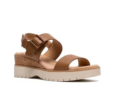 Clarks Diaz Rose Wedge Sandal In Multi