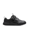 Clarks Boys Leather Laser Cross Trainers In Black