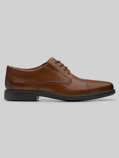 Clarks Wide Width Dresslite Cap Toe Oxford In Brown