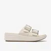 Clarks Drift Buckle In White