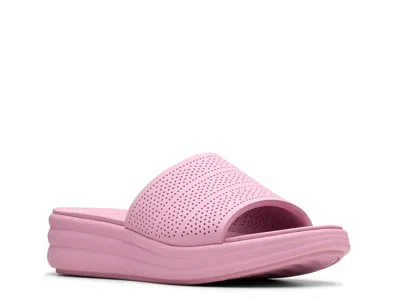 Clarks Drift Twist In Purple Synthetic In Pink