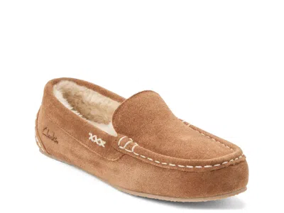 Clarks Driver Moccasin Slipper In Brown