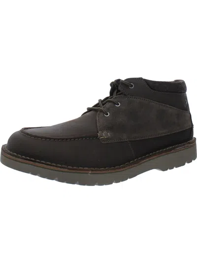 Clarks Eastford Top Mens Lace-up Leather Chukka Boots In Brown