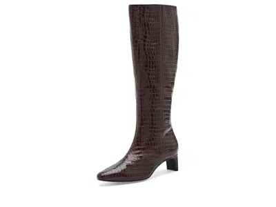 Clarks Edina Tall Women's Boots Brown Leather: 7.5 B - Medium