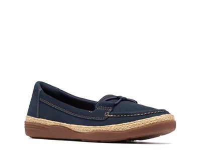 Clarks Elaina Milly Loafer In Blue