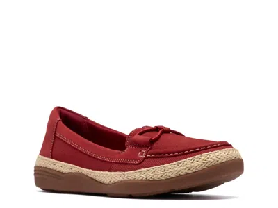 Clarks Elaina Milly Loafer In Red