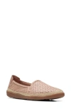 CLARKS ELAINA RUBY LASER CUT ESPADRILLE FLAT